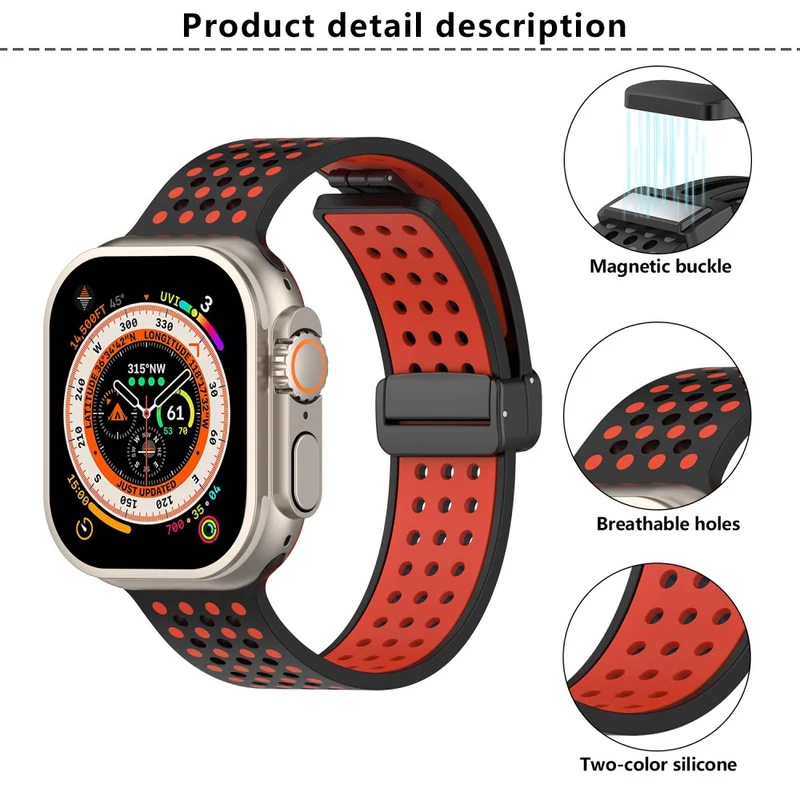 Auffallend Angenehm Apple Smartwatch Silikon Universell Armband