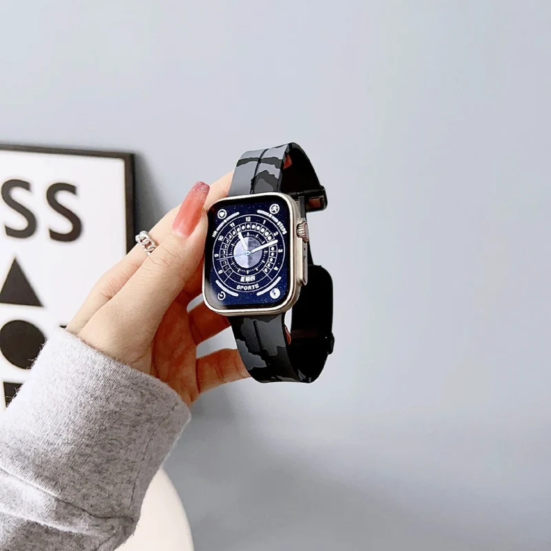 Unglaublich Modisch Apple Smartwatch Silikon Universell Armband