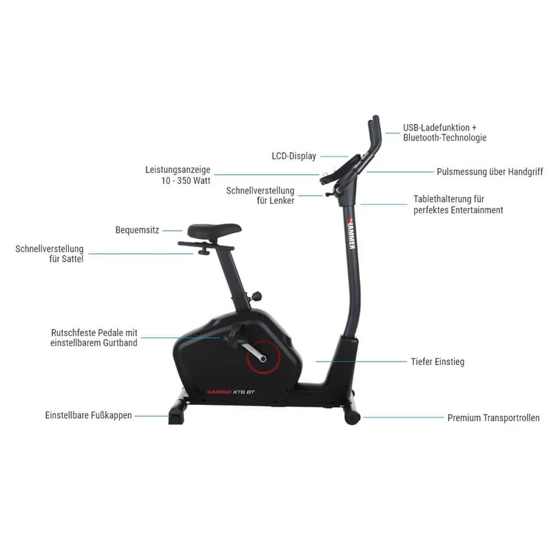Hammer Ergometer Cardio XT6 BT