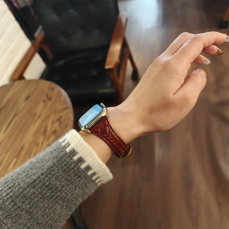 Wirklich Schick Apple Smartwatch Echtes Leder Universell Armband