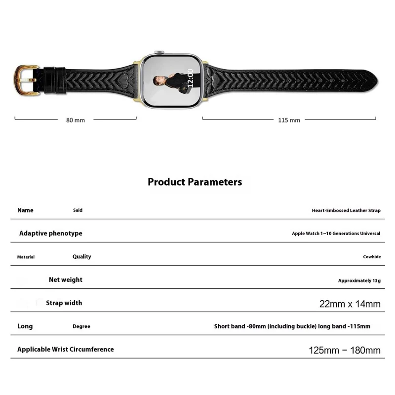 Wirklich Schick Apple Smartwatch Echtes Leder Universell Armband