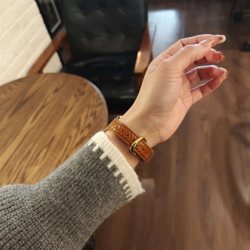 Wirklich Schick Apple Smartwatch Echtes Leder Universell Armband
