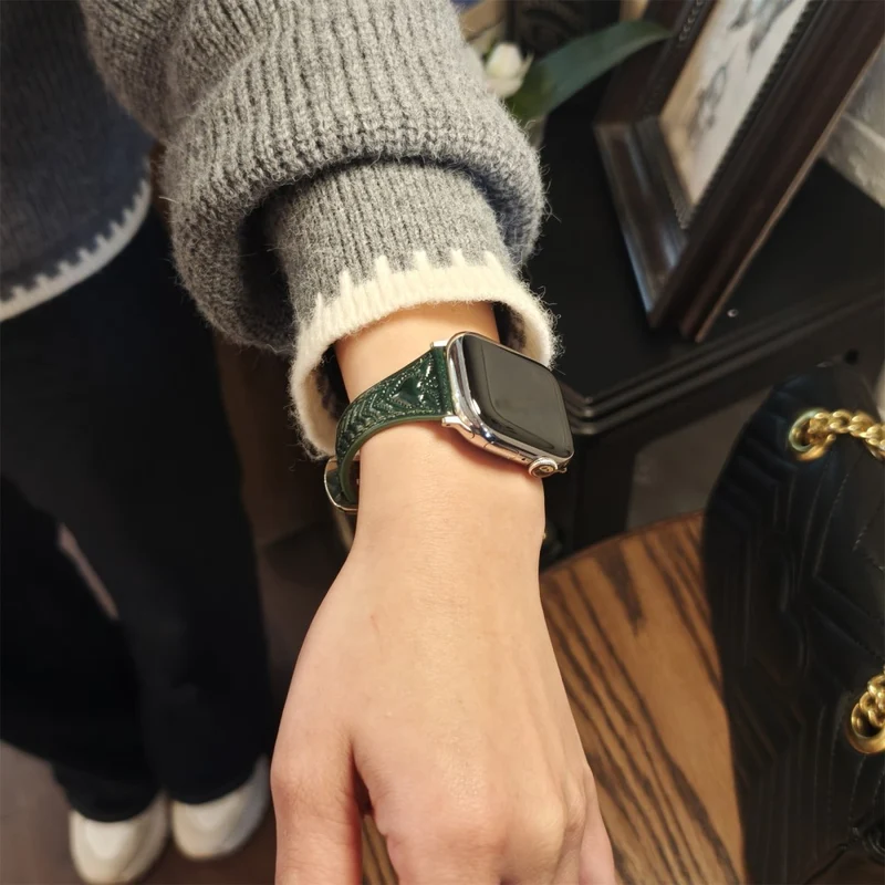 Wirklich Schick Apple Smartwatch Echtes Leder Universell Armband