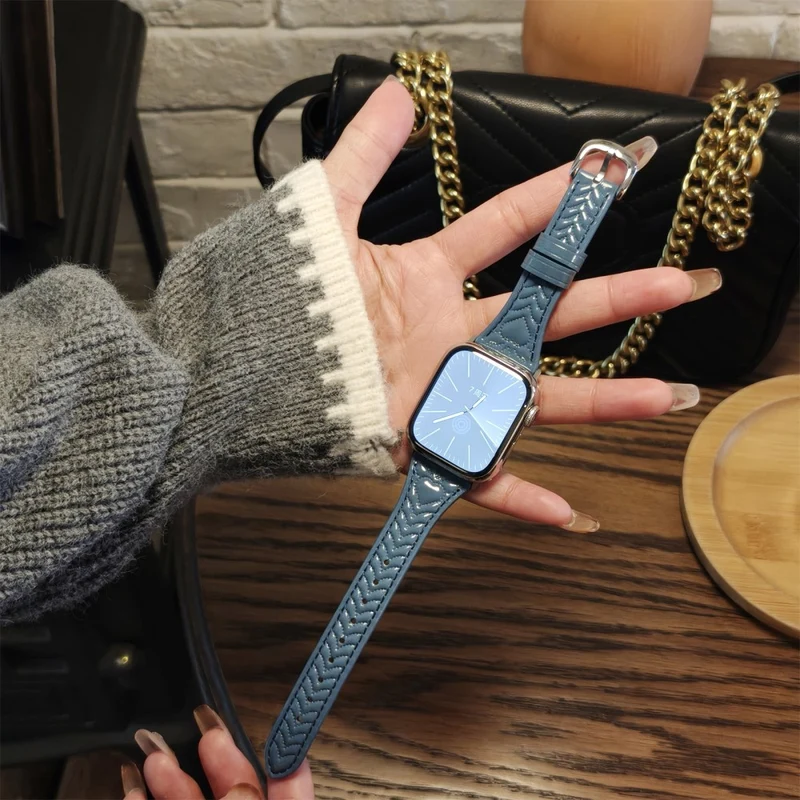 Wirklich Schick Apple Smartwatch Echtes Leder Universell Armband
