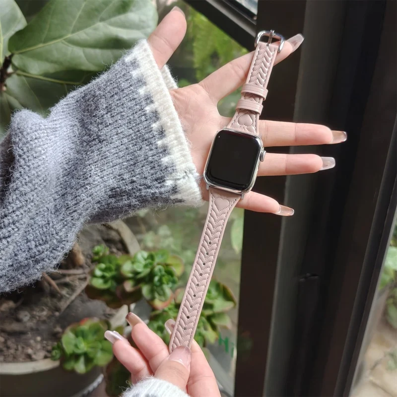 Wirklich Schick Apple Smartwatch Echtes Leder Universell Armband