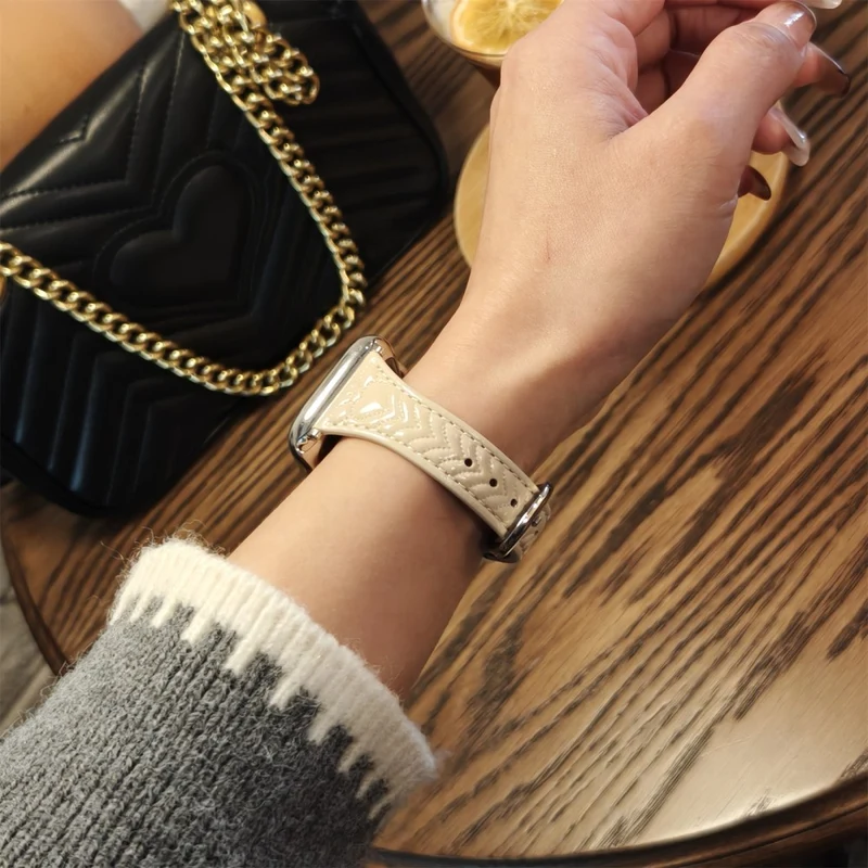 Wirklich Schick Apple Smartwatch Echtes Leder Universell Armband