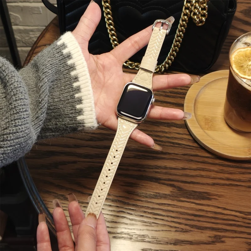 Wirklich Schick Apple Smartwatch Echtes Leder Universell Armband