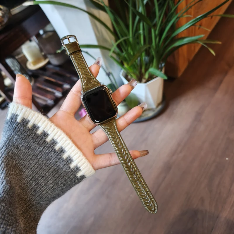 Wirklich Schick Apple Smartwatch Echtes Leder Universell Armband