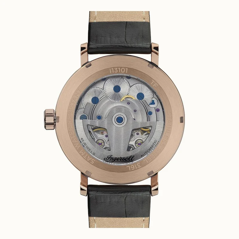 Ingersoll The Tennessee I13101 Herrenuhr Hellgrau • Automatikwerk • Mineralglas