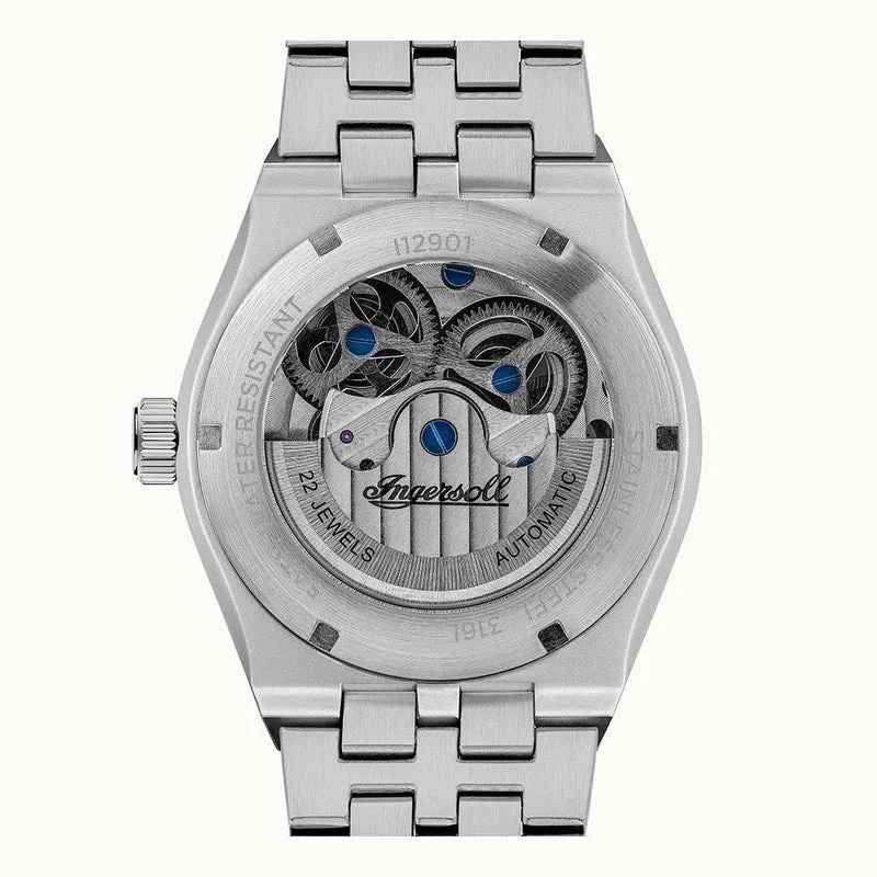 Ingersoll The Broadway I12901 Herrenuhr • Dual Time Automatik • Mineralglas