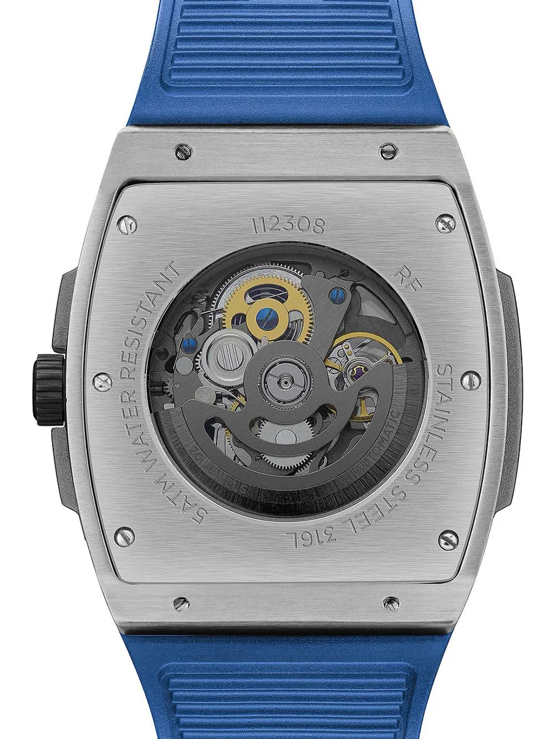 Ingersoll Challenger I12308 Herrenuhr Blau • Automatikwerk • Skelett-Zifferblatt