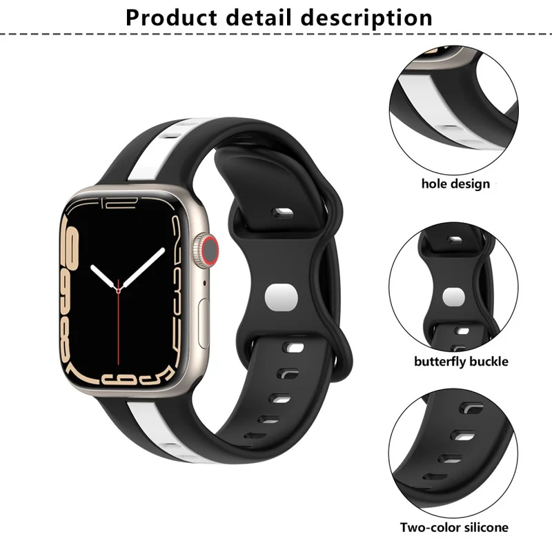 Super Haltbar Apple Smartwatch Silikon Universell Armband