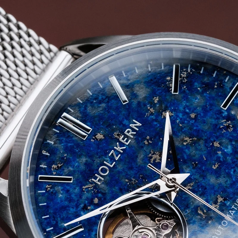 Holzkern Inverno Automatik Damen/Herren • Lapislazuli-Zifferblatt • Japanisches Automatikwerk