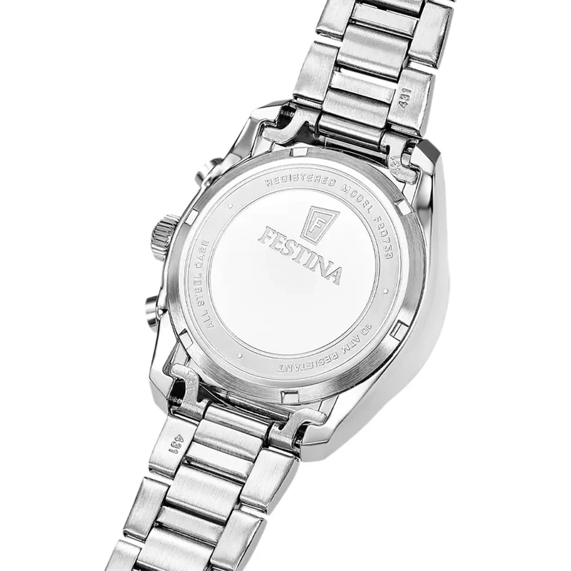 Festina Boyfriend F20753/2 Unisex Armbanduhr Azurblau • Chronograph • Mineralglas