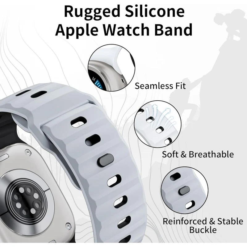 Auffallend Angenehm Apple Smartwatch Silikon Universell Armband