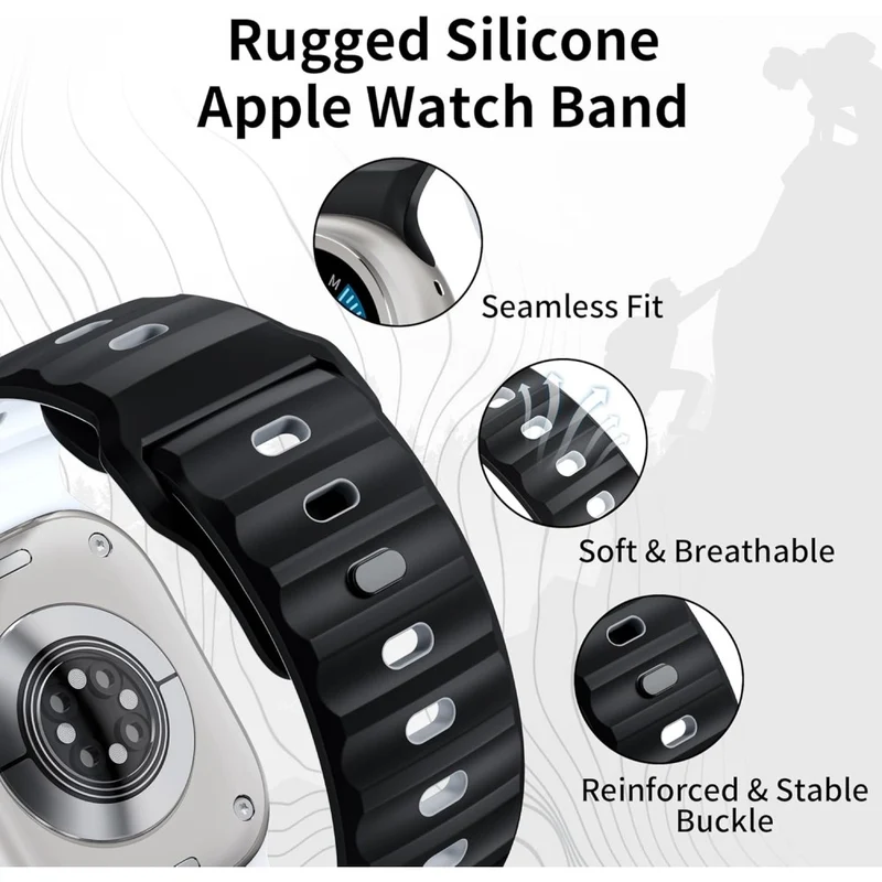 Auffallend Angenehm Apple Smartwatch Silikon Universell Armband