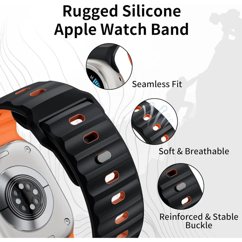 Auffallend Angenehm Apple Smartwatch Silikon Universell Armband