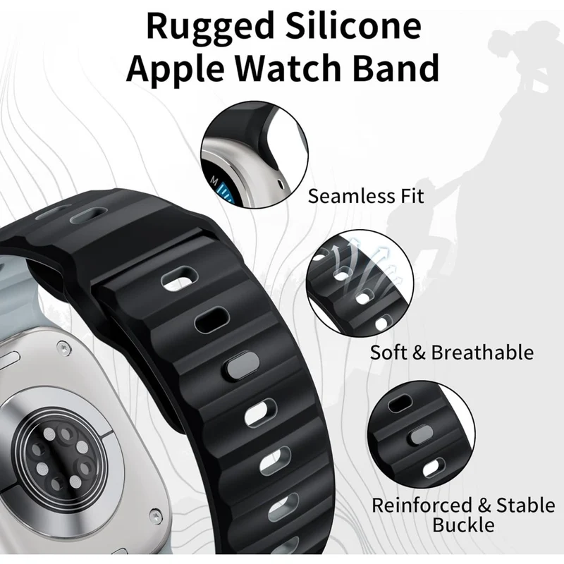 Auffallend Angenehm Apple Smartwatch Silikon Universell Armband