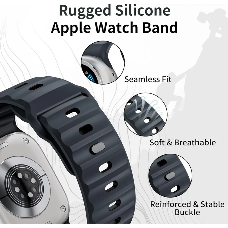 Auffallend Angenehm Apple Smartwatch Silikon Universell Armband