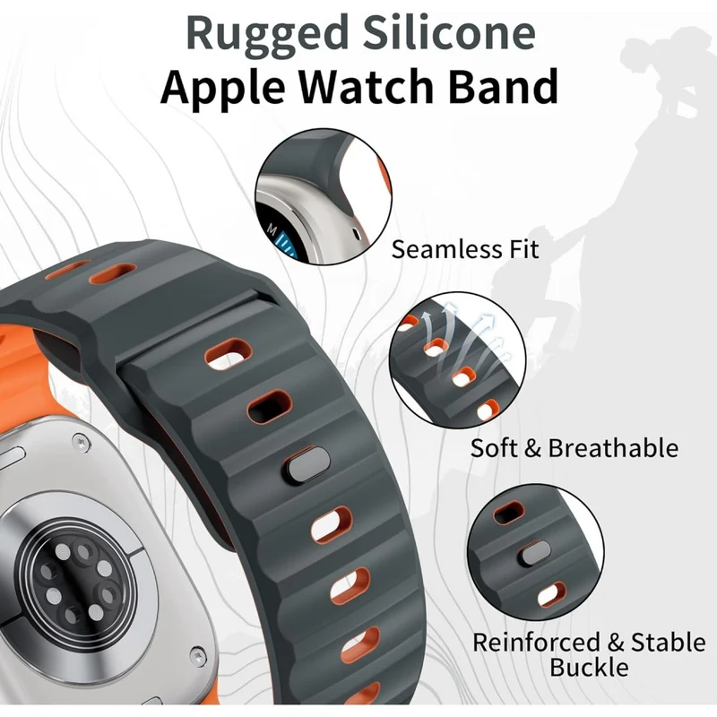 Auffallend Angenehm Apple Smartwatch Silikon Universell Armband