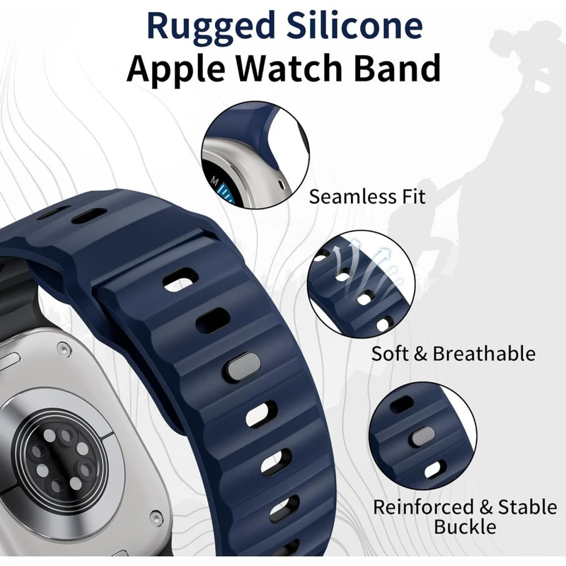 Auffallend Angenehm Apple Smartwatch Silikon Universell Armband