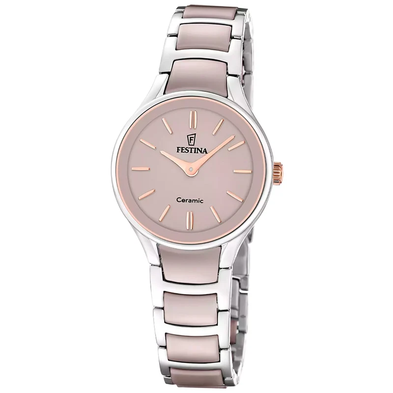 Festina F20752/2 Damen-Armbanduhr Roségold • Keramikgehäuse • Quarzwerk MIYOTA