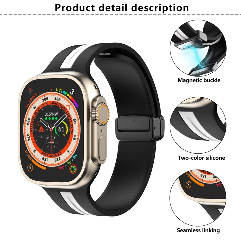 Unglaublich Modisch Apple Smartwatch Silikon Universell Armband