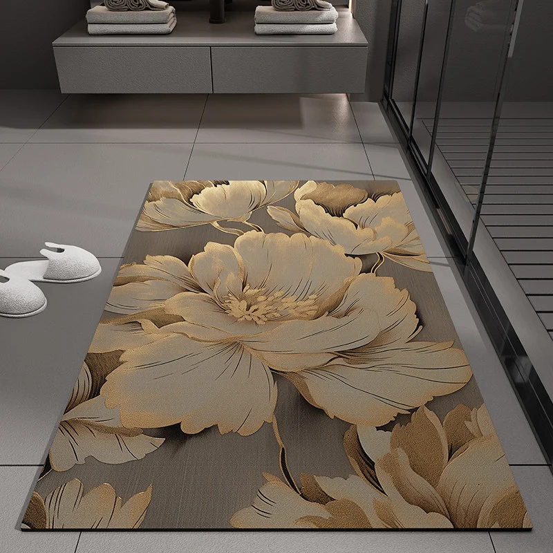 Blumenprägung Badmatte