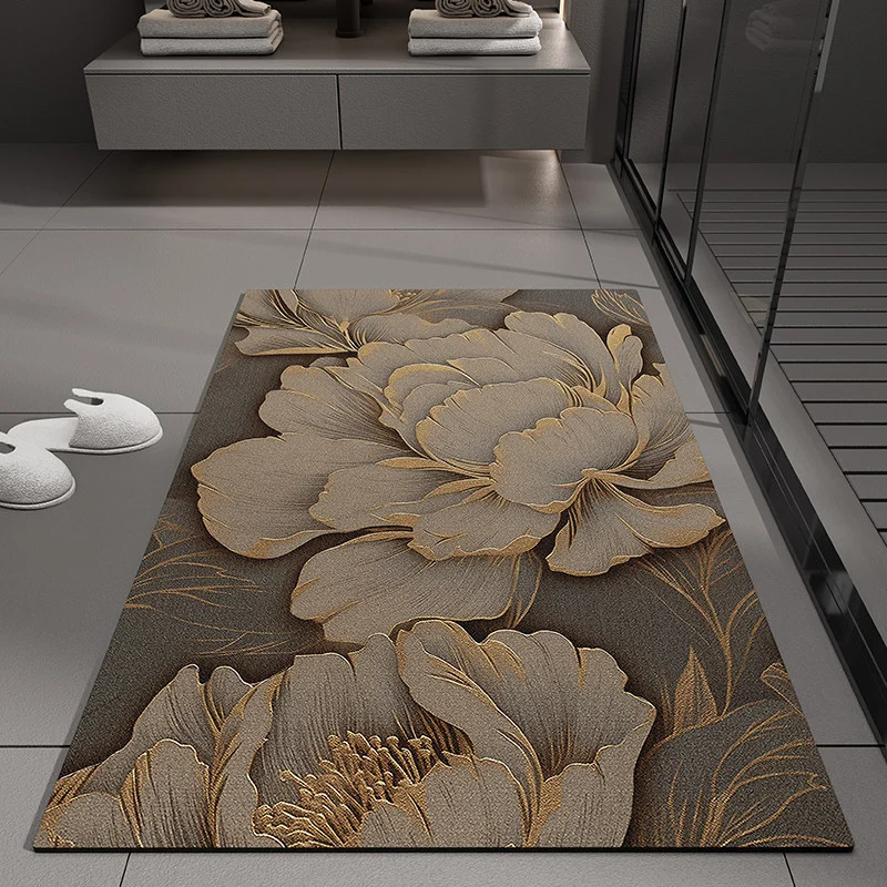 Blumenprägung Badmatte