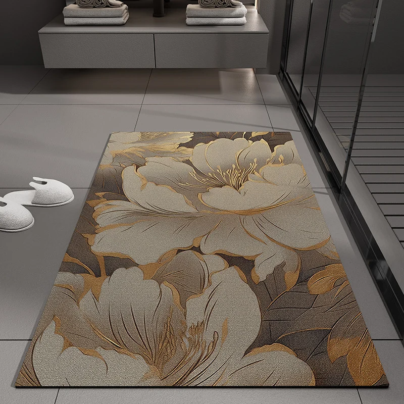 Blumenprägung Badmatte