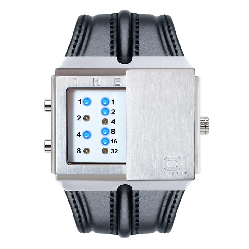 THE ONE Uhr Herren Binär-Armbanduhr Slider Watch SD101B1