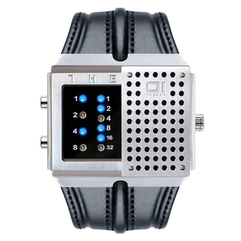 THE ONE Uhr Herren Binär-Armbanduhr Slider Watch SD128B1