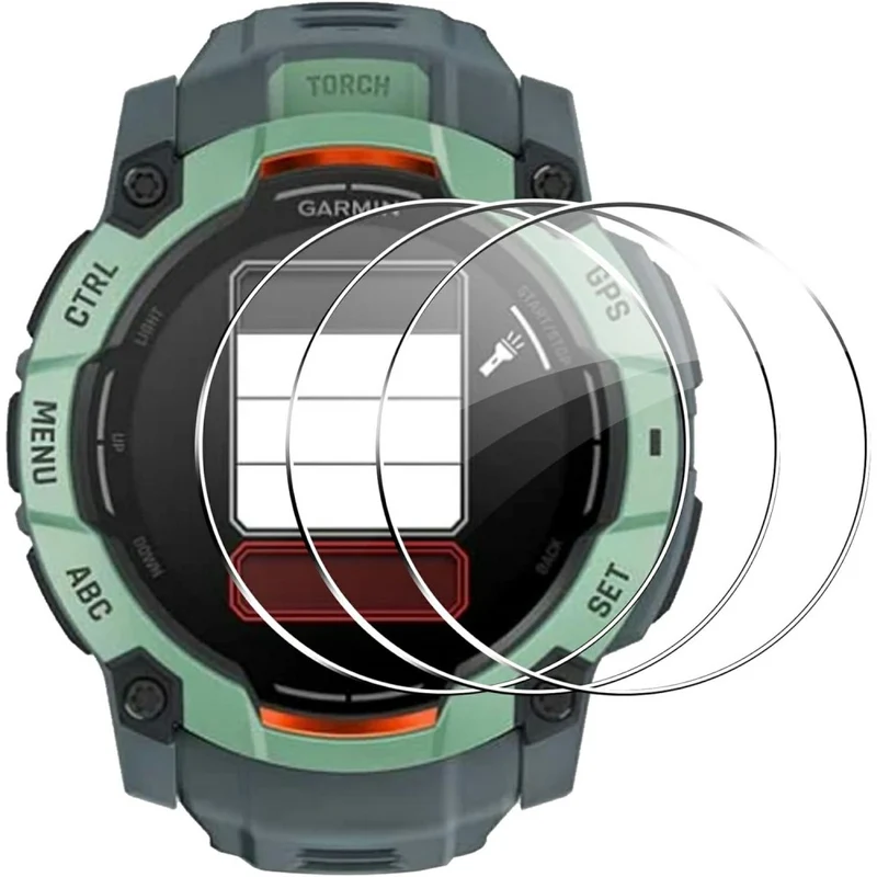 Garmin Instinct 3 Solar 50mm Glas HD Displayschutz