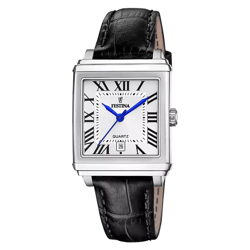 Festina On the Square F20682/3 Damen Armbanduhr Silber • Mineralglas • Quarzwerk