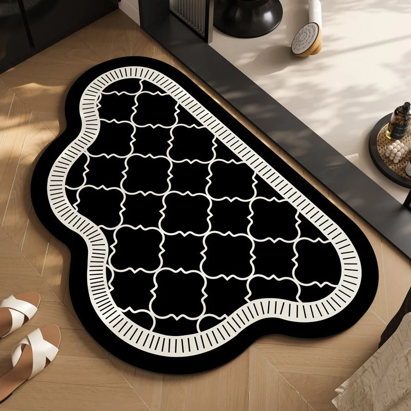 Moderne geometrisch geformte Badezimmermatte