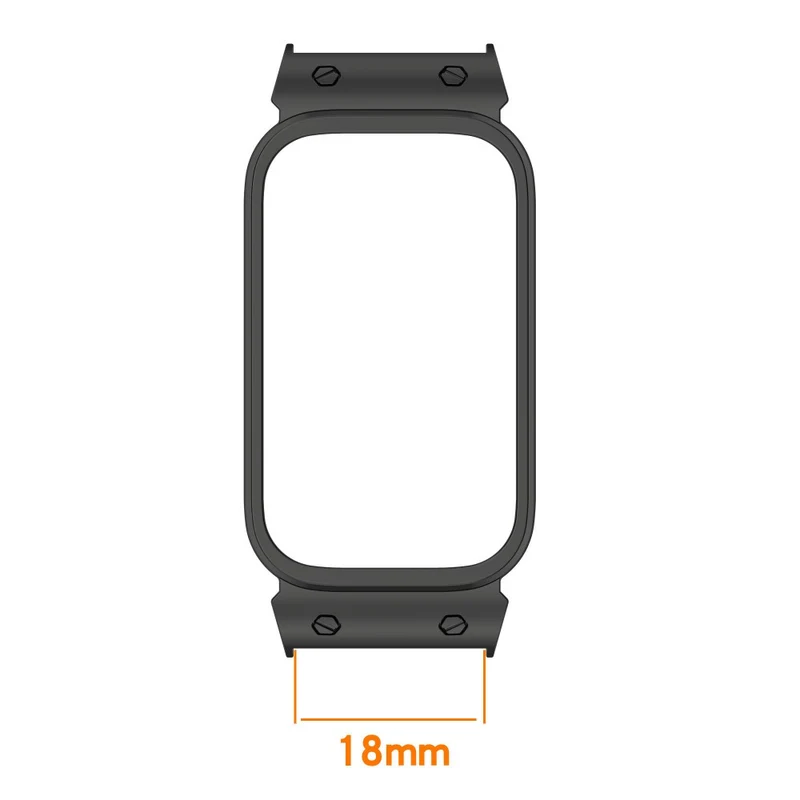 Xiaomi Smart Band 9 Active / Xiaomi Redmi Band 3 Schützende Metall Universell Bumper