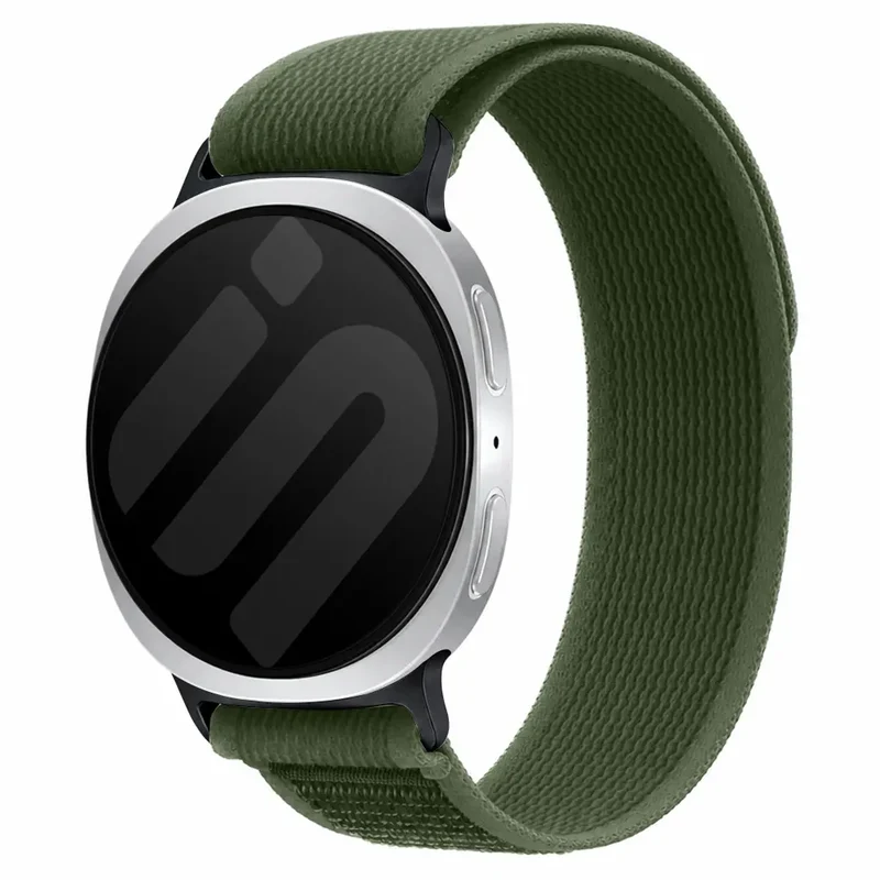 Samsung Galaxy Watch 8 - 44mm Trail Nylonarmband (Armeegrün)