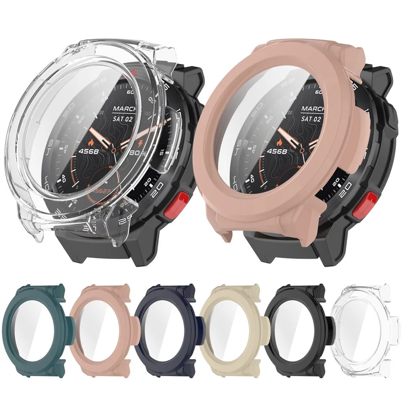Flexibel Mibro Watch GS Pro Hülle mit Displayschutz in Glas und Silikon