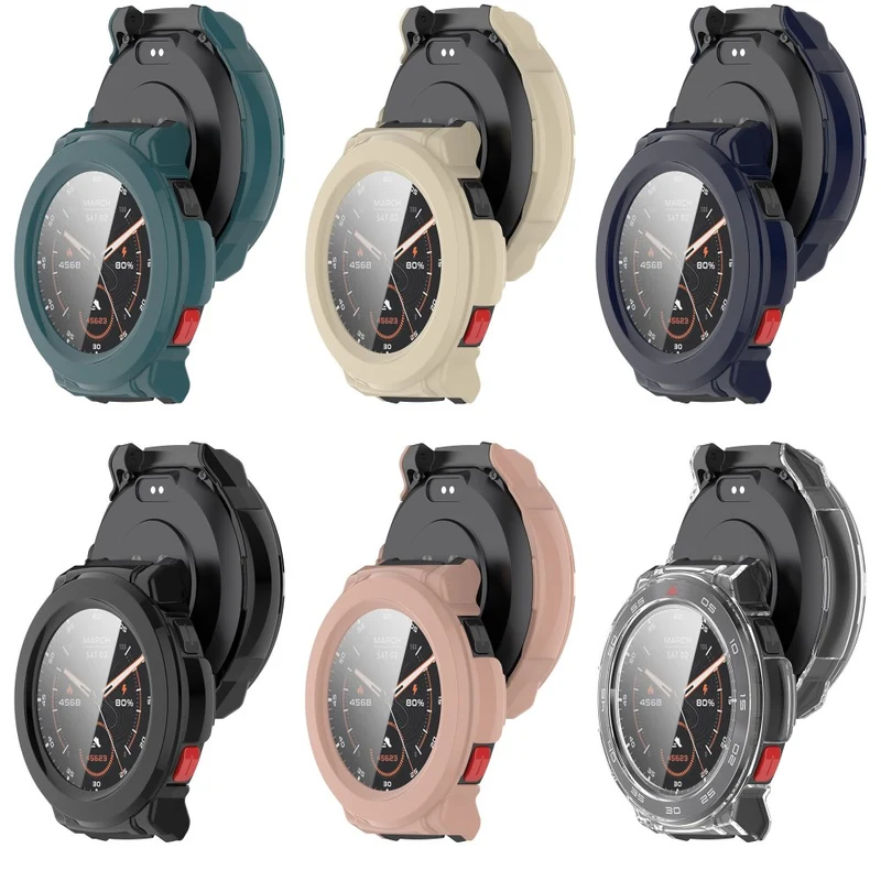 Flexibel Mibro Watch GS Pro Hülle mit Displayschutz in Glas und Silikon