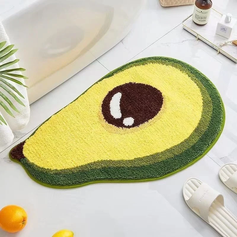 Zitronen-förmige Plüsch-Badmatte