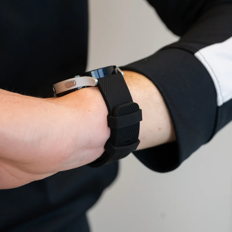 Bandz Oozoo Smartwatch 20mm Silikonarmband 'Deluxe' (Schwarz)