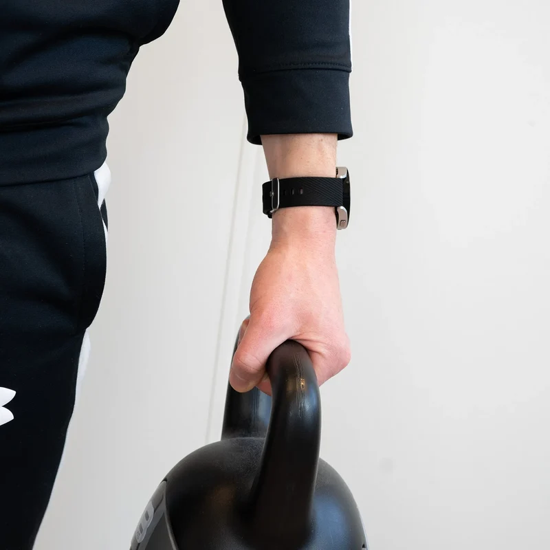 Bandz Oozoo Smartwatch 20mm Silikonarmband 'Deluxe' (Schwarz)