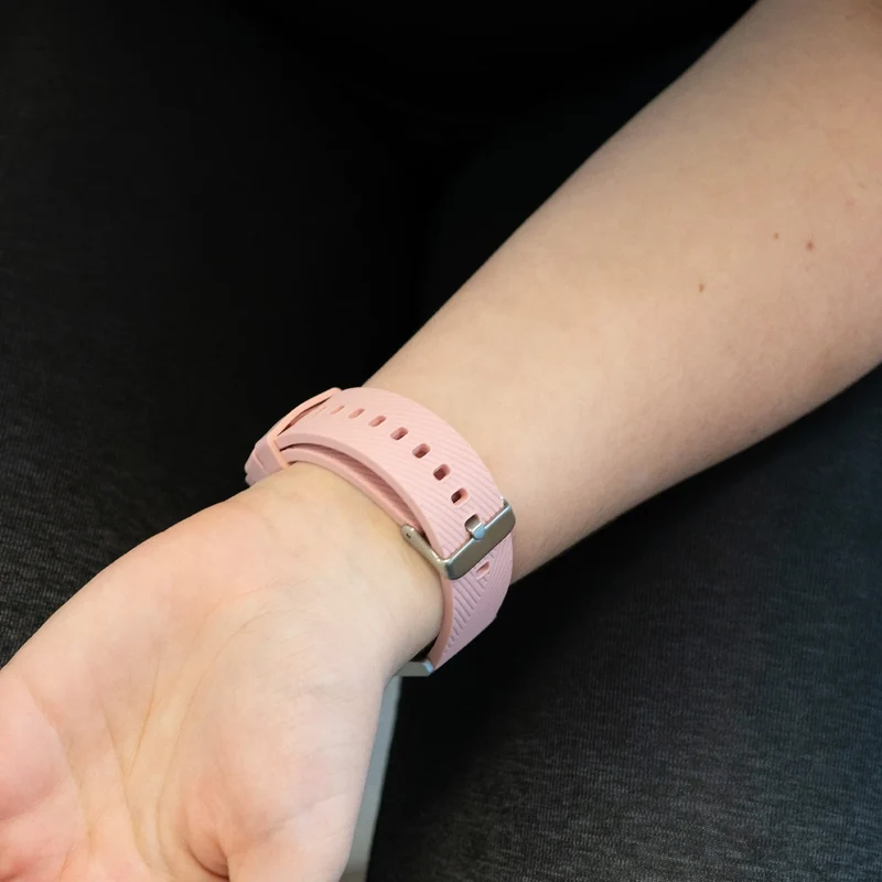 Bandz Oozoo Smartwatch 20mm Silikonarmband 'Deluxe' (Rosa)