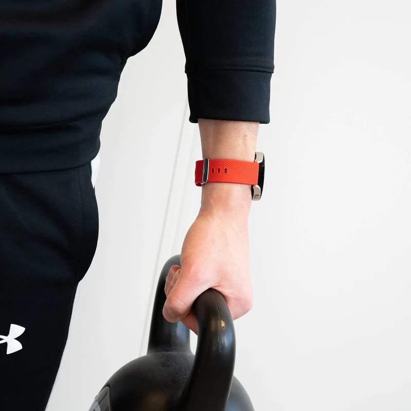 Bandz Oozoo Smartwatch 20mm Silikonarmband 'Deluxe' (Rot)