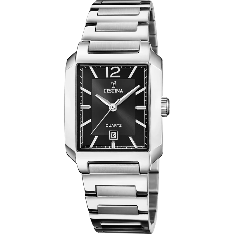 Festina On the Square F20679/4 Damenuhr Schwarz • Quarzwerk • 5 ATM