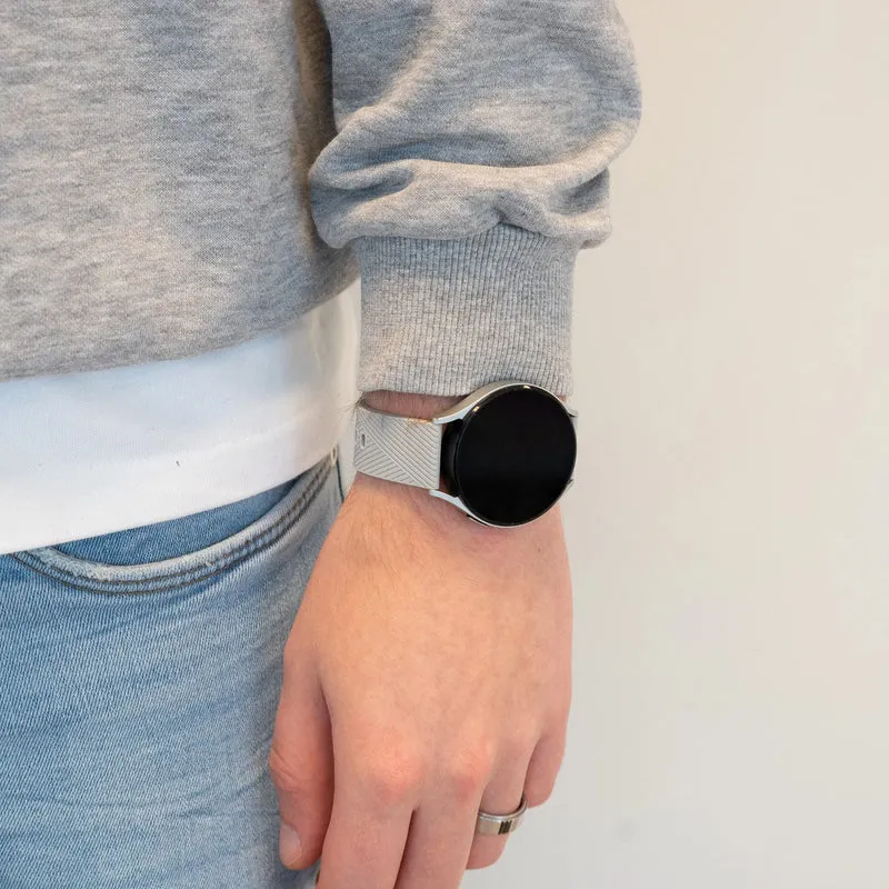 Bandz Oozoo Smartwatch 20mm Silikonarmband 'Deluxe' (Grau)