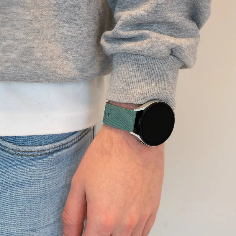 Bandz Oozoo Smartwatch 20mm Silikonarmband 'Deluxe' (Viridiangrün)