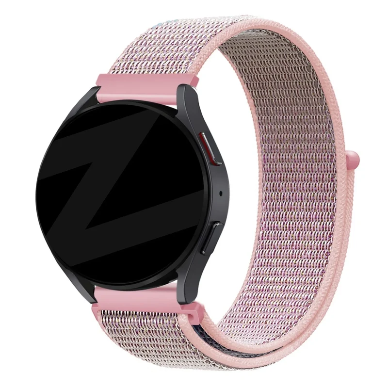 Bandz Oozoo Smartwatch 20mm Nylon Loop Armband (Rosa)