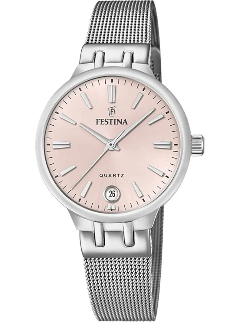 Festina Mademoiselle F20712/3 Damenuhr Rosa • Saphirglas • Edelstahlarmband