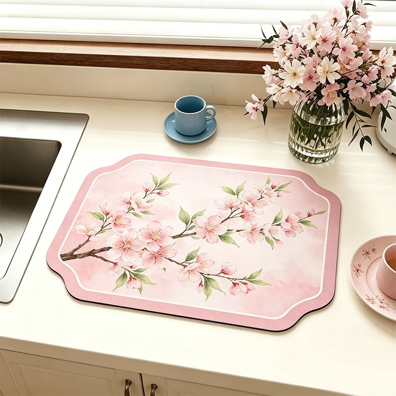 Blumenmuster Komfort Küchenteppich für Zuhause
